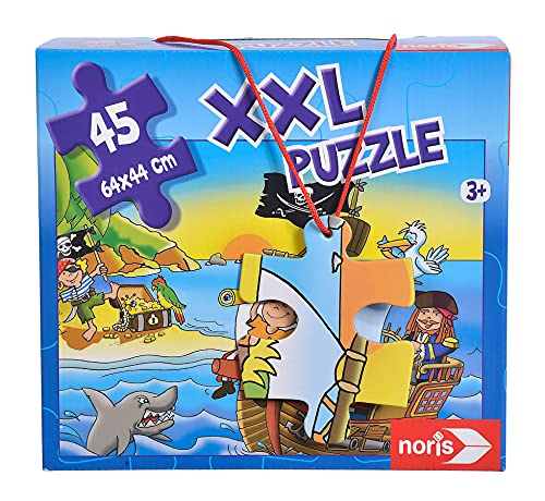 Noris 606034960 - Puzzle de 45 piezas (tamaño gigante), diseño de piratas [importado de Alemania]