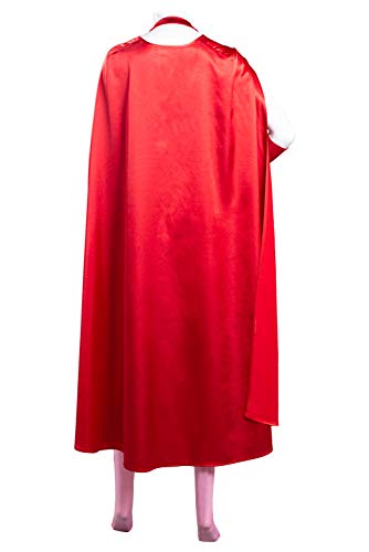 NoryNick Disfraz de bruja escarlata Wanda Maximoff disfraz de carnaval de Halloween para mujer, rosso, X-Large