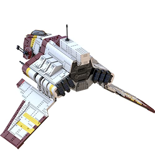 Nu-Class Republic Attack Assault Shuttle Set Construcción, Nave Espacial MOC Grande Compatible con Lego Star Wars USC - 2317 Piezas