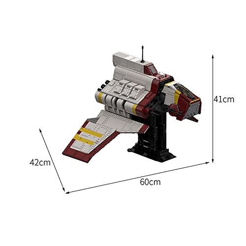 Nu-Class Republic Attack Assault Shuttle Set Construcción, Nave Espacial MOC Grande Compatible con Lego Star Wars USC - 2317 Piezas