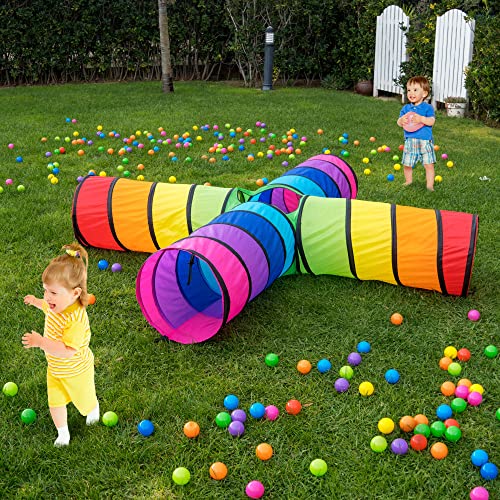 NUBUNI 4XXL Tunel Plegable para Niños : Tunel Infantil : Tunel para niños : Tunel Niños : Túnel : Tunel psicomotricidad : Colorful Connection