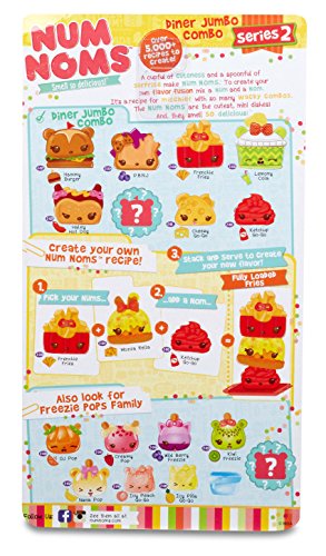 Num Noms- Deluxe Pack Series 2 Diner Jumbo Combo Muñecos coleccionables y Playsets, Multicolor (Bandai 544098) , color/modelo surtido