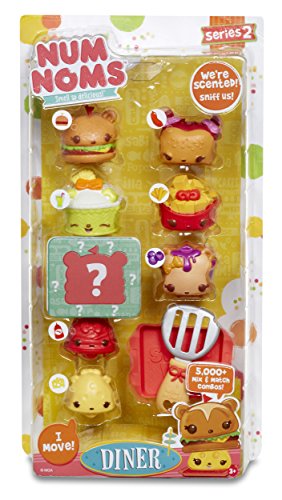 Num Noms- Deluxe Pack Series 2 Diner Jumbo Combo Muñecos coleccionables y Playsets, Multicolor (Bandai 544098) , color/modelo surtido