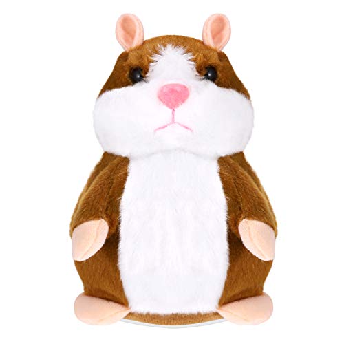 NUOBESTY Hamster Hamster Peluche de Peluche Repetir Lo Que Dices Un Animal de Peluche de Peluche de Peluche de Peluche Interactivo Mimicería Pet Hablando Récord para El Aprendizaje