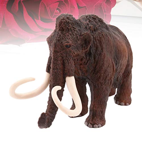 NUOBESTY Mamut Realista Prehistórico Extinto Animal Colección Juguete Estatuilla Bosque Fauna Elefante Ornamento Modelo de Juguete