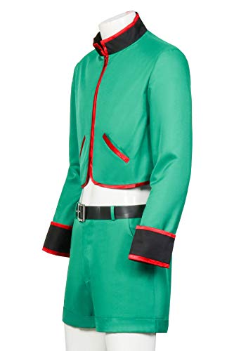 NUWIND GON·Freecss Anime Disfraz de Cosplay chaqueta verde pantalones cortos cinturón traje para fiesta de Halloween adulto disfraz hombre verde XL alto