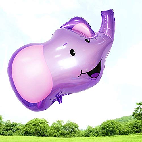 O-Kinee Globos Animales，10 pcs Globos de Cabeza de Animal Globos de Papel de Aluminio，Animales De La Selva Globos，Helio está Permitido，Decoración de la Fiesta de Cumpleaños de los Niños (10PCS)