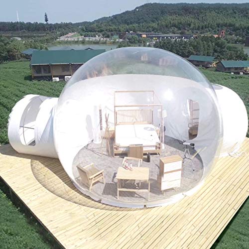 Oaimmk Tienda de campaña de Burbujas inflables al Aire Libre de Interior Gazebo Carpa Familiar portátil de Camping Patio Transparente con Ventilador y El Kit De Reparación,6M