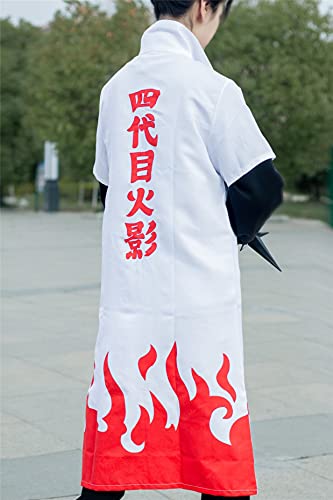 O.AMBW Ninja Itachi Uchiha Capas Disfraz de Akatsuki Cosplay de Anime Capa de Cuello de Akatsuki Blanco con Naruto Accesorios Completos Ropa de Fiesta