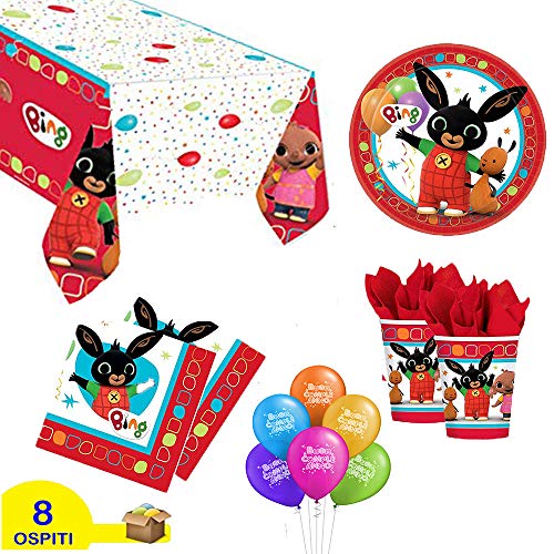 ocballoons- Kit Fiesta cumpleaños Bing 53 Piezas (8 Personas) (1)