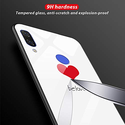 Oihxse Moda Case Compatible para OPPO A83/A1/F1 Lite Funda Vidrio Templado con Cuerda Cordón TPU Silicona Suave Bumper Cover Anti-Choques Anti-Rasguños Cáscara de Cristal Estuche,A1