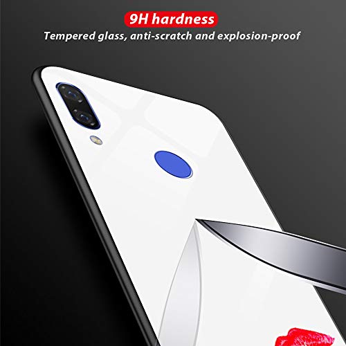 Oihxse Moda Case Compatible para OPPO R7S Funda Vidrio Templado con Cuerda Cordón TPU Silicona Suave Bumper Cover Anti-Choques Anti-Rasguños Cáscara de Cristal Estuche,A11