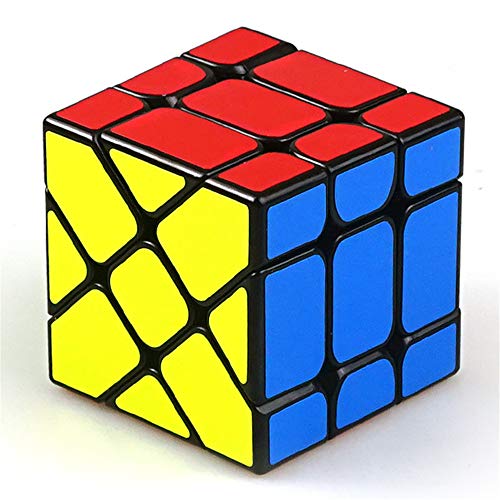 OJIN YONGJUN YJ Fisher Yileng V2 Cubo 3x3x3 Forma Mod Twisty Puzzle Suave Cubo Mágico Rompecabezas Rompecabezas Juguetes (Negro)