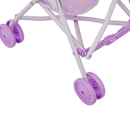 Olivia's Little World Cochecito Silla De Paseo para Muñecas Y Sombrilla Lila OL-00005