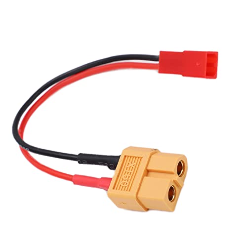 Onewer Cable Conductor del Adaptador de Carga RC, Enchufe Hembra Pequeño Y Seguro XT60 a Cable Hembra JST de Silicona Suave para Coche de Avión RC