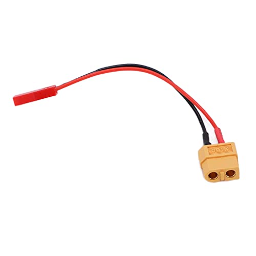 Onewer Cable Conductor del Adaptador de Carga RC, Enchufe Hembra Pequeño Y Seguro XT60 a Cable Hembra JST de Silicona Suave para Coche de Avión RC