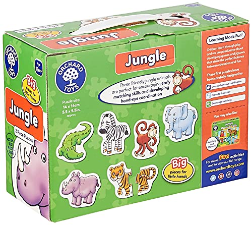 Orchard_Toys - Puzzle infantil, diseño de animales de la selva