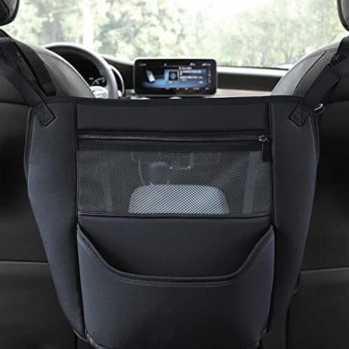 Organizador de coche para el asiento trasero, soporte para bolso de coche entre los asientos, organizador de asiento de coche, nuevo soporte para bolso de coche 2 en 1 con capacidad extra grande, orga