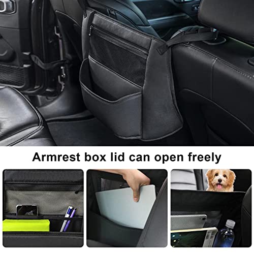 Organizador de coche para el asiento trasero, soporte para bolso de coche entre los asientos, organizador de asiento de coche, nuevo soporte para bolso de coche 2 en 1 con capacidad extra grande, orga