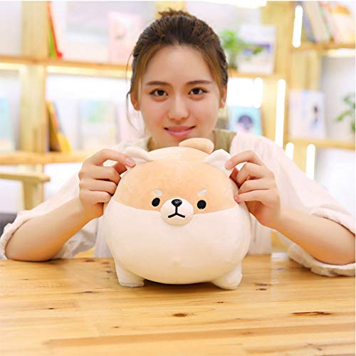 OUKEYI Peluche de animal Shiba Inu de peluche para perro de Anime Corgi Kawaii, almohada suave de felpa de Plushies Shiba Inu de peluche de peluche, almohada de muñeca de perro, regalo de(40,64 cm)