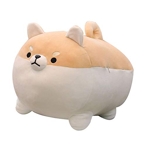 OUKEYI Peluche de animal Shiba Inu de peluche para perro de Anime Corgi Kawaii, almohada suave de felpa de Plushies Shiba Inu de peluche de peluche, almohada de muñeca de perro, regalo de(40,64 cm)