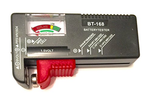 Ouletdelocio Medidor Tester comprobador de Pilas y baterias Universal. para Todas Las Pilas de 1,5v (Incluido Pilas Boton) y Pilas de 9v