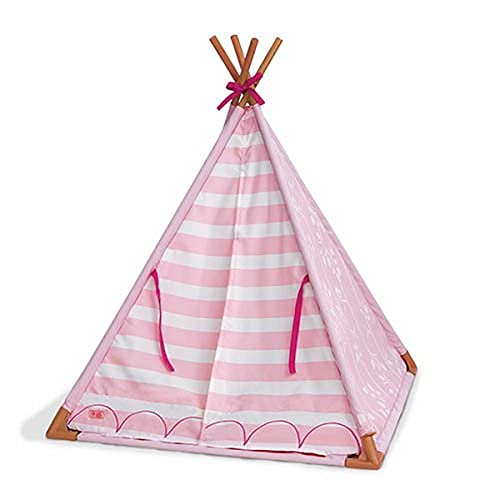 Our Generation 70.37209 Mini Suite Teepee Juego de Accesorios de Juguete, diseño a Rayas, Rosa para una muñeca de 46 cm