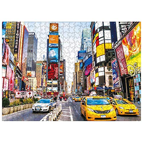 Ourine 1000 Pieces Jigsaw Puzzle for Adults Times Square New York Jigsaw Puzzle Intellective Educational Toy Gift