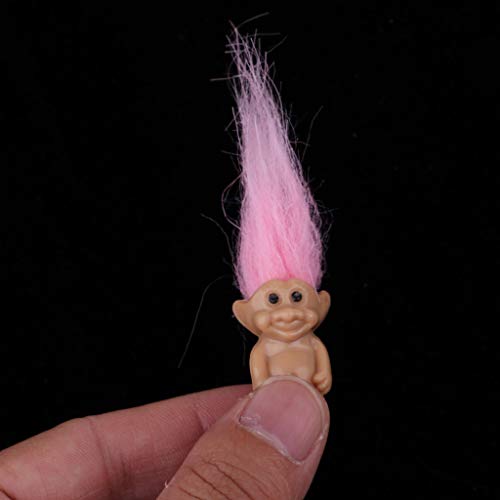 P Prettyia Modelo Muñecas Troll Lucky con Pelo Postizo Juguete Pretender para Niños - 5 pcs - #1