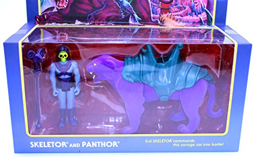 Pack 2 Figuras Skeletor & Panthor 10 cm. Masters del Universo. Super 7. Reaction