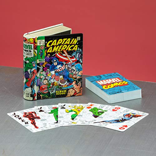 Paladone- BARAJA DE Cartas Marvel Comic Book, Multicolor (C3B837F48E)