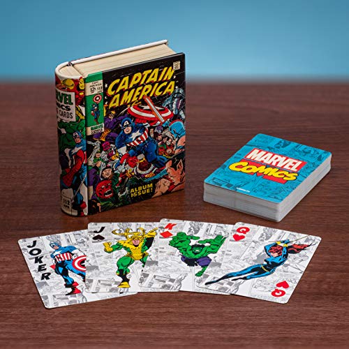 Paladone- BARAJA DE Cartas Marvel Comic Book, Multicolor (C3B837F48E)