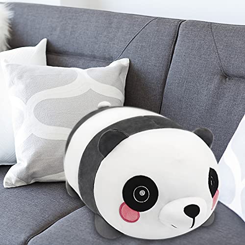 Panda - Cojín mullido de peluche para muñecas, diseño de oso panda