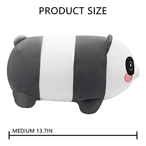 Panda - Cojín mullido de peluche para muñecas, diseño de oso panda