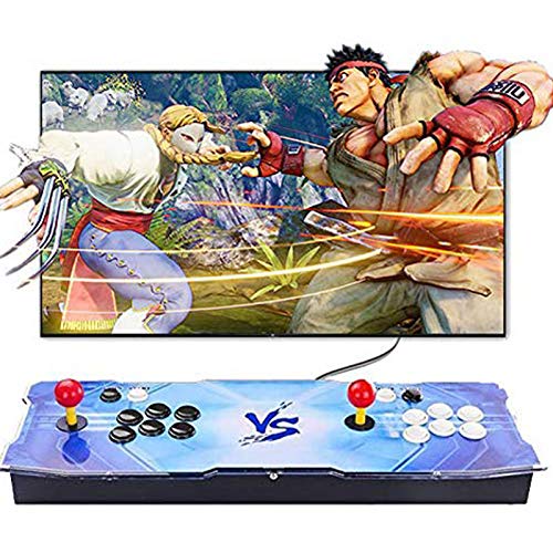 Pandora's Box 9D: juegos de lucha Arcade, 2700 en 1, juegos clásicos de arcade retro, 2 consolas domésticas con joystick, ampliables a 4 jugadores,720P Full HD, CPU avanzada, HDMI / VGA / USB (D)