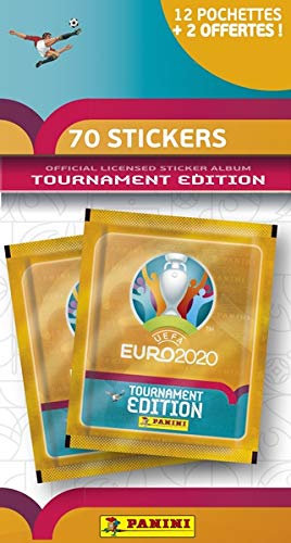 Panini France SA Colección oficial de pegatinas UEFA Euro 2020 Tournament Edition – Blíster de 12 fundas + 2 de regalo