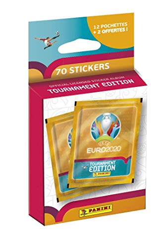 Panini France SA Colección oficial de pegatinas UEFA Euro 2020 Tournament Edition – Blíster de 12 fundas + 2 de regalo