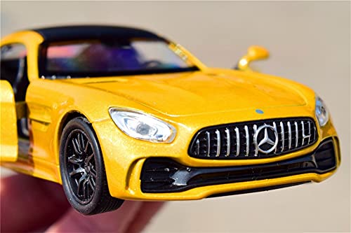 para Mercedes-AMG GTR 1:36 Simulación Modelo De Fundición A Presión Coche De Juguete De Aleación para Niños Y Adultos Colección De Regalos (Color : White)