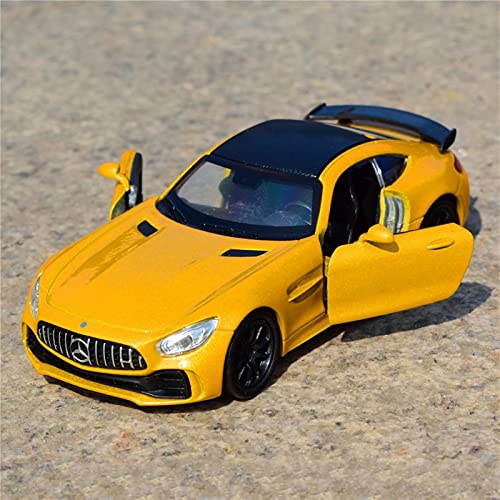 para Mercedes-AMG GTR 1:36 Simulación Modelo De Fundición A Presión Coche De Juguete De Aleación para Niños Y Adultos Colección De Regalos (Color : White)