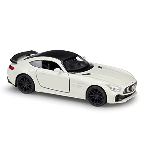 para Mercedes-AMG GTR 1:36 Simulación Modelo De Fundición A Presión Coche De Juguete De Aleación para Niños Y Adultos Colección De Regalos (Color : White)