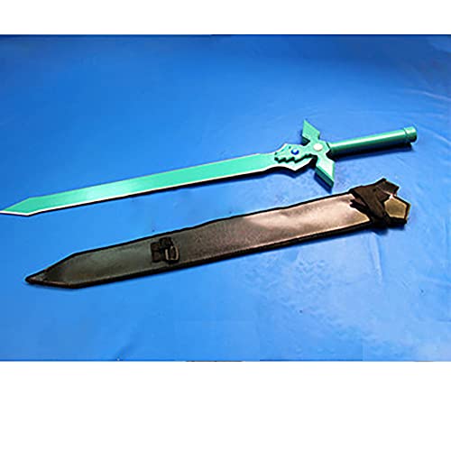 Para Sword Art Online Blade Sword Cosplay, para Katanas Kirigaya Kazuto Elucidator espada de madera japonesa, material de madera con funda, juguete para niños (100 cm, 39,4 pulgadas) A