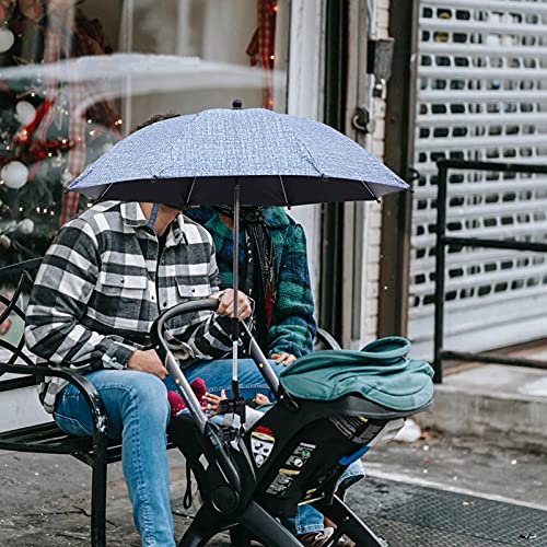 Paraguas Para Cochecito, Paraguas Universal Desmontable Con Clip Para Sillas De Playa Silla De Ruedas Parasol Para Cochecito De Bebé Toldo Para El Sol Sombrilla Con Pinza Y Clip Para Patio Al Aire