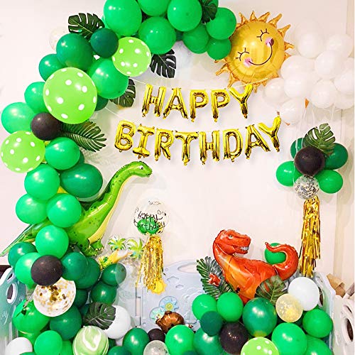 ParWord Jungle Dinosaur Globos Cumpleaños de,Cumpleaños Decoraciones Torta de Dinosaurio Grande para Cumpleaños Baby Shower Decoración