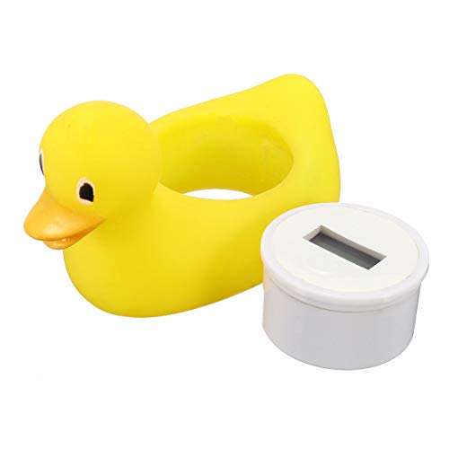 Pato Lindo termómetro para bebés Baby Bath Pato Flotante probador de la Temperatura del termómetro de Juguete Tina de baño de Agua de Juguete infrarrojo para el bebé de baño (Amarillo)