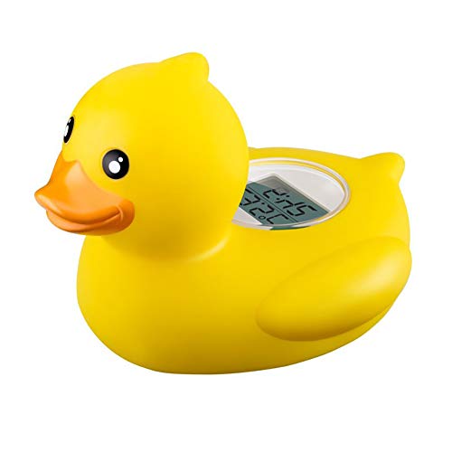 Pato Lindo termómetro para bebés Baby Bath Pato Flotante probador de la Temperatura del termómetro de Juguete Tina de baño de Agua de Juguete infrarrojo para el bebé de baño (Amarillo)