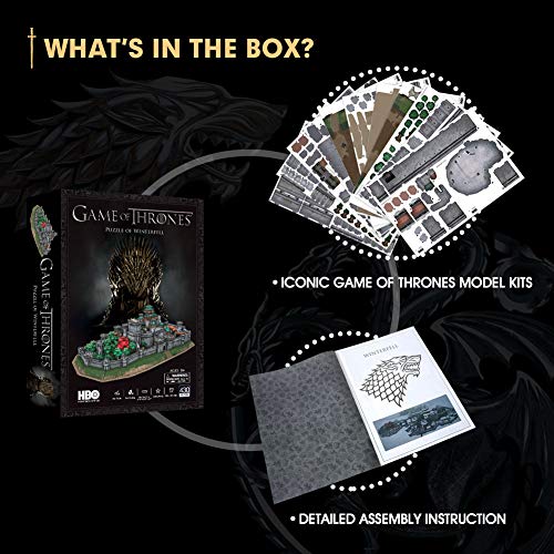 Paul Lamond- Game of Thrones Juego de Tronos Winterfell Puzzle 3D, Multicolor (7455)