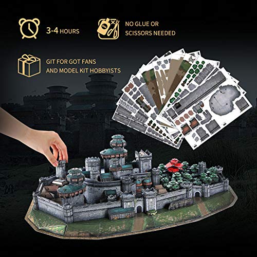 Paul Lamond- Game of Thrones Juego de Tronos Winterfell Puzzle 3D, Multicolor (7455)