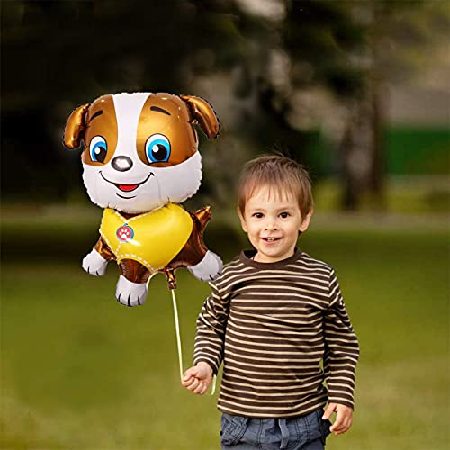 Paw Dog Patrol Foil Globos de Cumpleaños Decoración, Helio para Globos patrulla canina for Kids Gift Fiesta Birthday Party Suministros Foil Balloons Decoración 5 PC