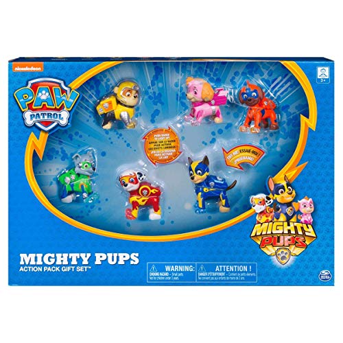 Paw Patrol 6046559 Mighty Pups - Juego de Regalo, Multicolor