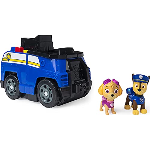 PAW Patrol Chase Split-Second 2 en 1 Transforming Police Cruiser Vehículo con 2 Figuras coleccionables